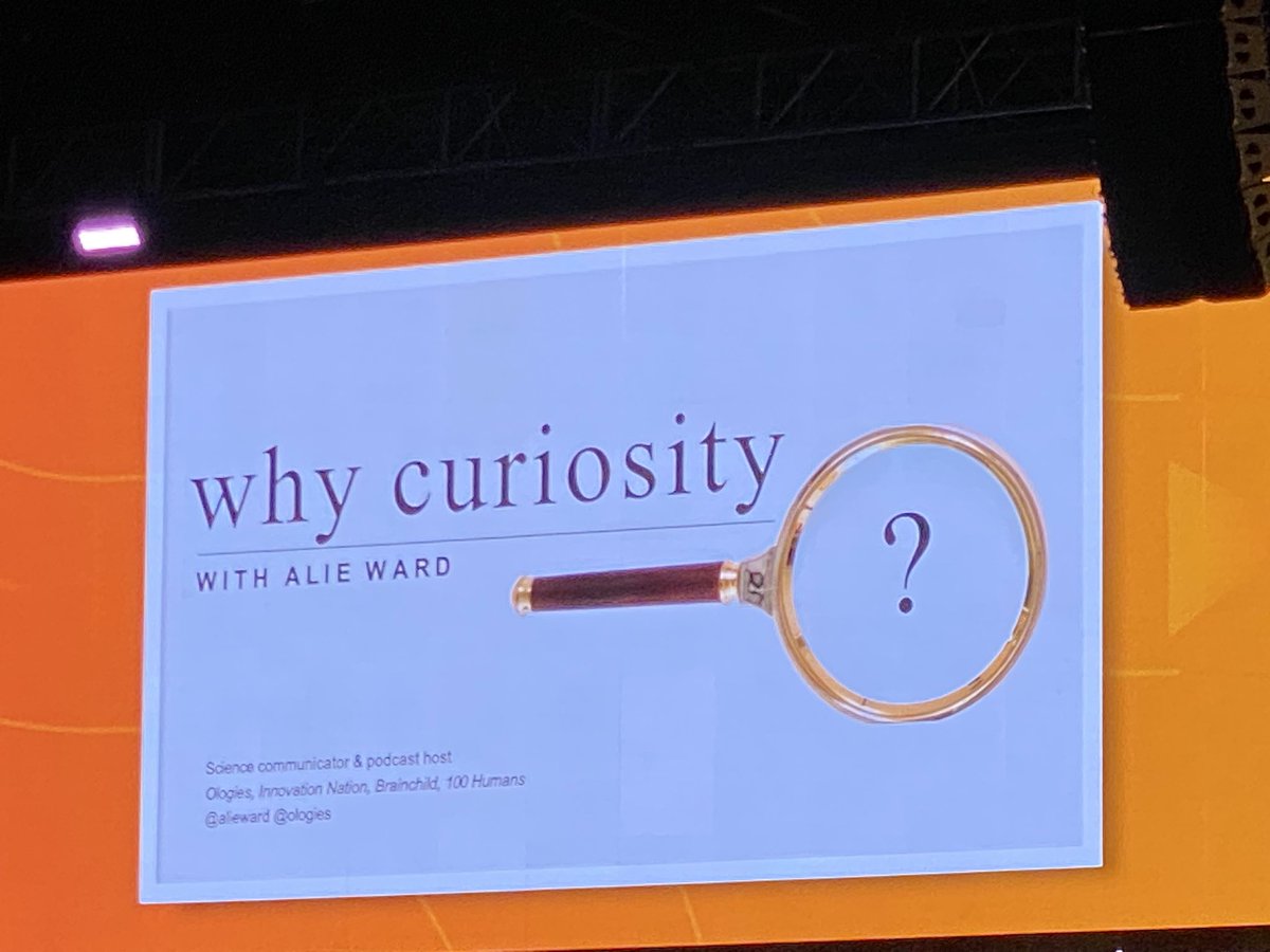 “Curiosity is a super power!” <a href="/alieward/">Alie Ward</a> #ISTElive
