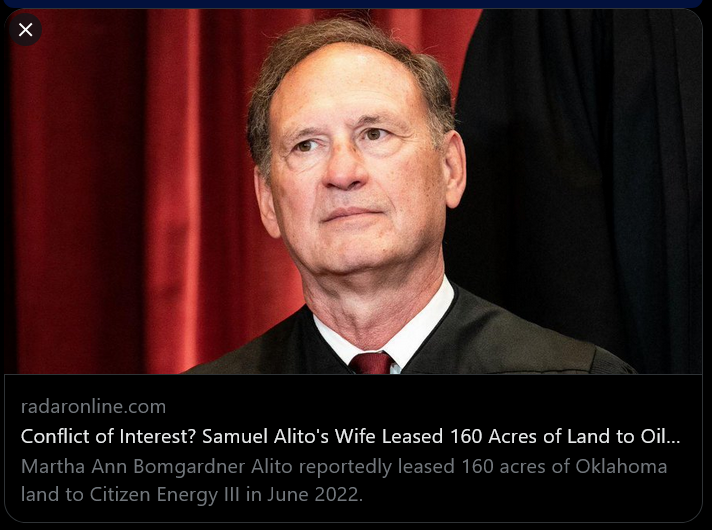 How Deep is the Cookie Jar
#BluePride #ProudBlue #ProudBlueVets #FreshResists #DemVoice1 
-- Given the drip, drip, drip rate of conflicts of issues associated with Justice Alito and his family, maybe its time for an all out deep dive into what all he is compromised by directly or…