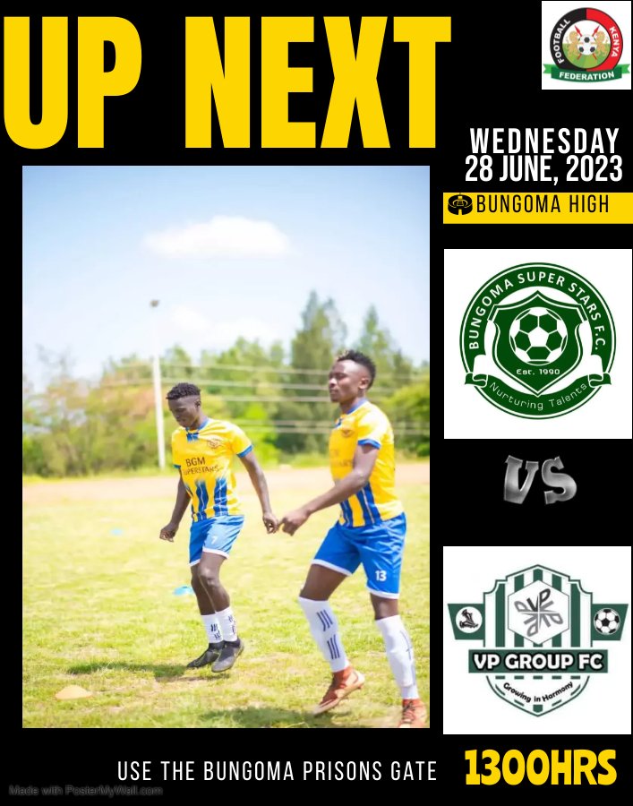 BgmSuperStarsFC's tweet photo. Tomorrow's assignment at Bungoma High School Grounds.
#WeAreBungomaSuperstarsFC
#TheGiantsOfBungoma
#PressureZero https://t.co/IKfgvh9pCU