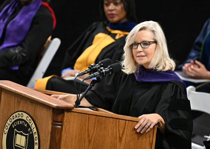 RpsAgainstTrump's tweet photo. Liz Cheney:

"What we’ve done in our politics is create a situation where we’re electing idiots...

I look at it through the lens of how do we elect serious people? And I think electing serious people can’t be partisan...And part of the problem is we have this closed partisan primary process, particularly on the Republican side. It’s on the left too...if you look at the Republicans who survived in the last election, who voted to convict Donald Trump, who did not vote for Bret Kavanaugh, Lisa Murkowski, for example, or the two House Republicans who survived, they voted to convict or they voted to impeach.

All of them came from states that have passed some kind of voting reform, some kind of electoral reform that allows for the primary process to play to a broader group of Americans, not a closed ideological extreme base of a party..."