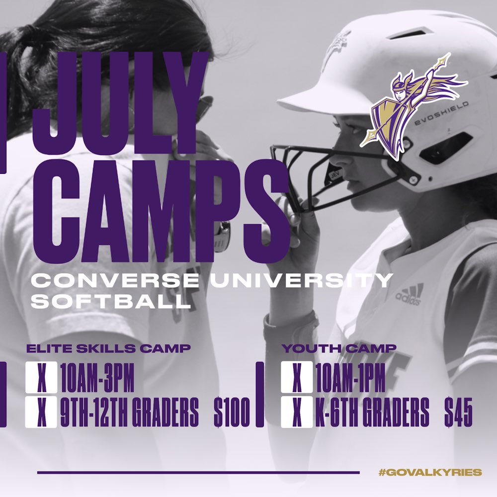 We still have spots open in both of our July camps! Link is below ⬇️ C U there! #GoValkyries

govalkyries.com/sports/2021/5/…