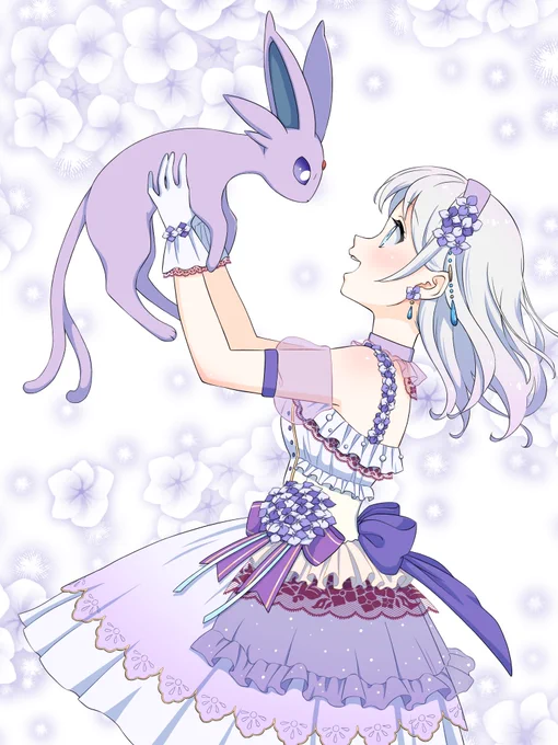 全部skebのご依頼で描いた絵だけど、僕が描いたことのあるブイズが3匹になった!