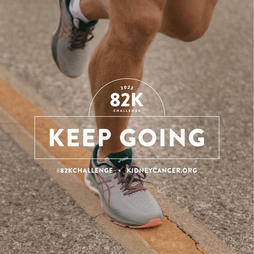 KidneyCancer's tweet photo. The #82kChallenge may be ending soon but there's still time to keep going! Show support for the 82k individuals who will face a #kidneycancer diagnosis this year. Pick an activity, set an 82-themed goal, and conquer it before 6/30. The challenge awaits 🚴: https://t.co/FmGfjJoseh https://t.co/weQnLVOdhl