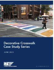 ITEhq's tweet image. Just released - ITE's Decorative Crosswalks Information Report presents a series of case studies that demonstrate how public agencies have successfully implemented decorative crosswalks. #pedestrians #safety #bicyclists bit.ly/3NHuR3E @skuciemba