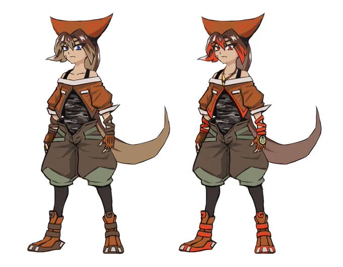 怪獣擬人化の案。古代怪獣ゴモラ。