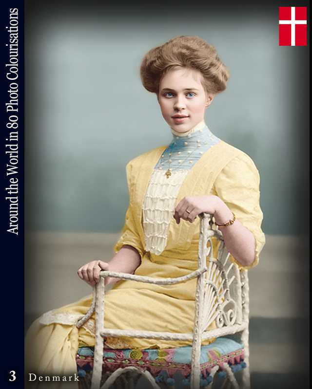 DAY 3 - DENMARK
"Around the World in 80 Photo Colourisations" - Through this compilation, I hope to bridge the gap between cultures &amp; generations, igniting an appreciation for the human experience that transcends time and borders.
#aroundtheworldin80photos