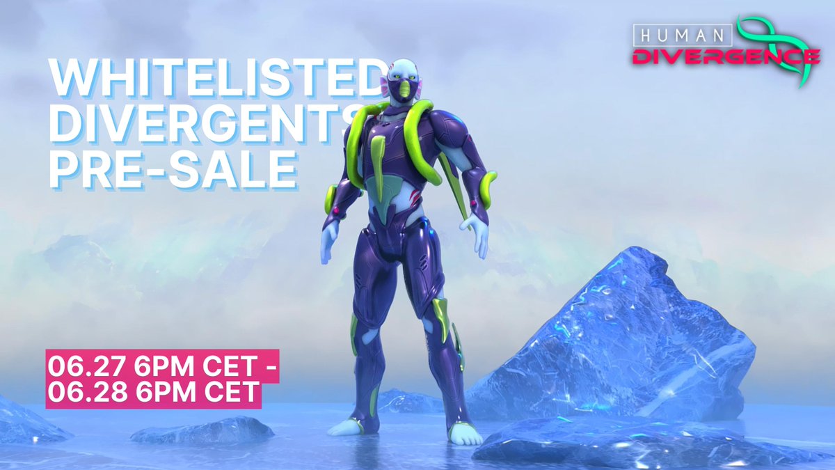 WHITELISTED DIVERGENTS, IT’S YOUR CHANCE 🧬🍀
👉 mint.humandivergence.com

You have 24h ⌛️