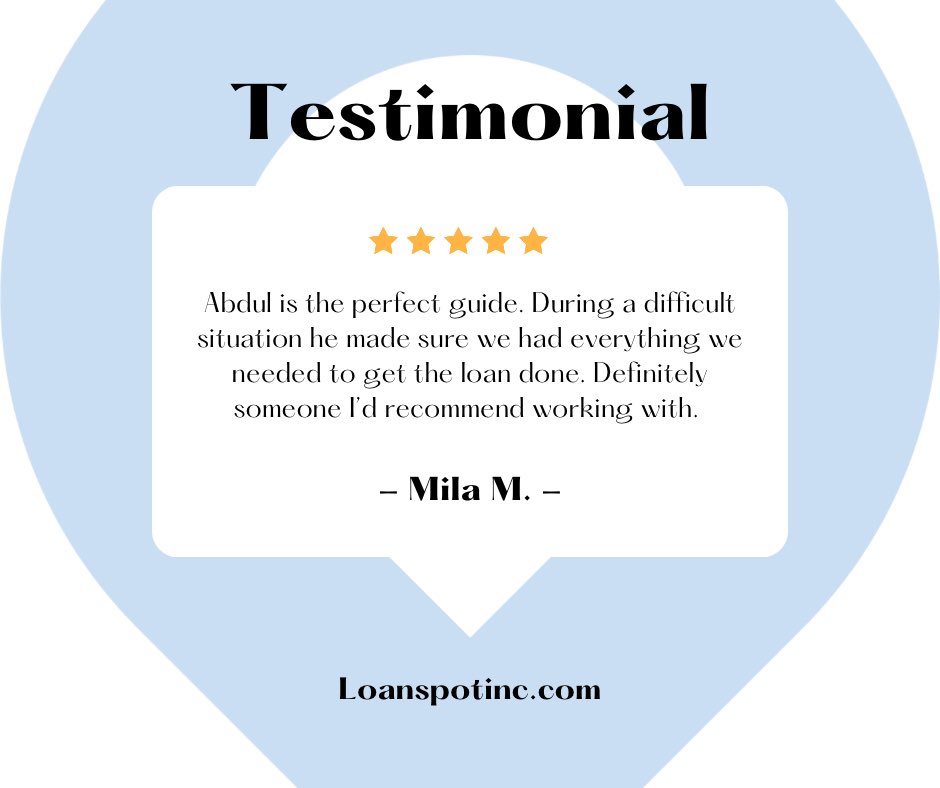 AbdulErinfolami's tweet image. Loan Spot + Abdul: Your Trusted Guide Through Every Step. 🌟

#TrustedGuide #ExcellentService #LoanExpert #ClientReview #HighlyRecommended