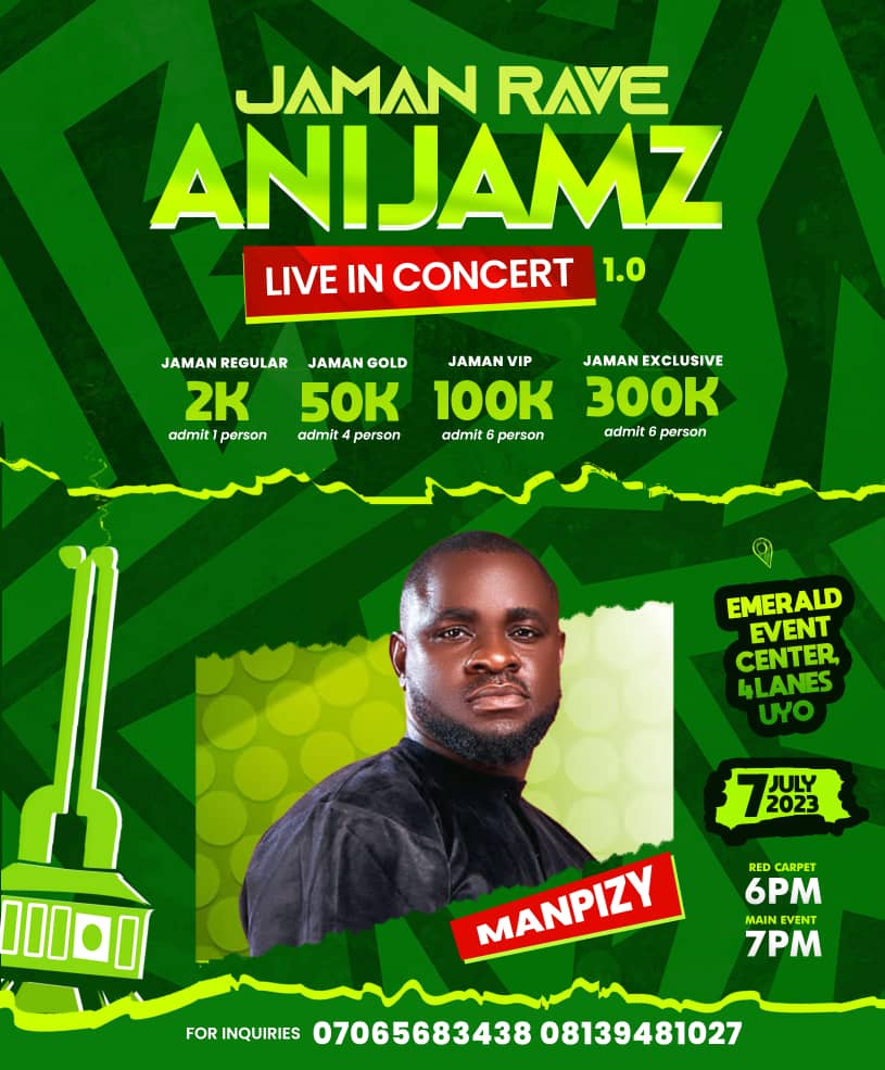 iamfatherA's tweet photo. Can't wait to see my Award winning lyricist on the roll @LJSAAAVIOUR of Rap with Tapper and Manpizzy @ #JamanRave on July 7.
@AniJamz live In Concert 1.0

For Ticket Reservation Call : +234815114920

#ALIC #AniJamzLiveInConcert https://t.co/r5eHFsoiaY
