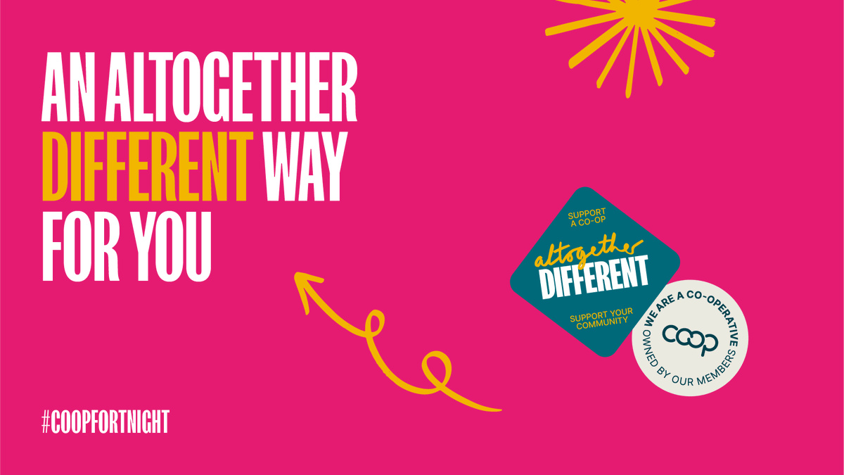 It's #CoopFortnight! Co-operatives offer a unique approach to doing business that benefits communities and individuals.

Did you know that #creditunions are also co-operatives? That's right - they're owned by their members! 🤗 ✨ @CooperativesUK
