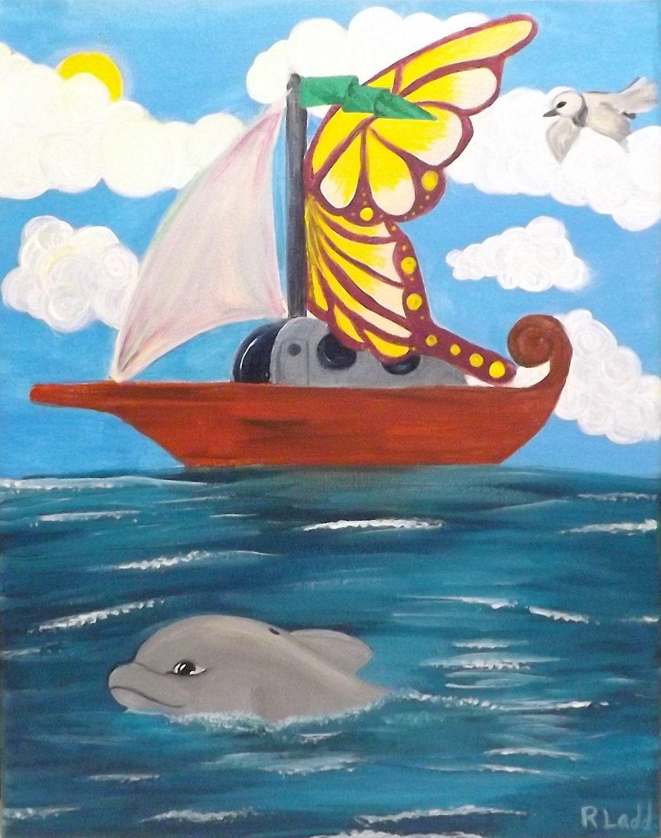 On my #etsy shop: Original Acrylic Painting Faerie Wing Sailboat with Dolphin and Seabird
 etsy.me/3r6BTWH

Now 25% off with #FreeShipping! #Sale #EstySale
 
#OriginalArt #acrylicpainting #sailboat #dolphin #fantasyart #fantasyartist #fairyboats #Fairyboatride #Estyshop