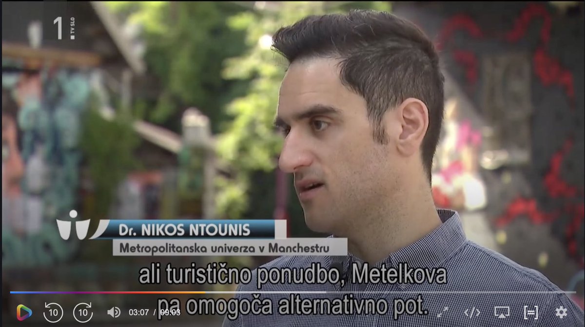 @ManMet-Business Transformations (@manmet_bt) on Twitter photo Based on ongoing research into urban squats, <a href="/NikosNtounis/">Nikos Ntounis</a> has appeared on a Slovenian news programme RTV 365 speaking about the alternative cultural hub of Metelkova in Ljubljana. Watch the full news story here 🎥 👉 365.rtvslo.si/arhiv/tednik/1… Based on ongoing research into urban squats, <a href="/NikosNtounis/">Nikos Ntounis</a> has appeared on a Slovenian news programme RTV 365 speaking about the alternative cultural hub of Metelkova in Ljubljana. Watch the full news story here 🎥 👉 365.rtvslo.si/arhiv/tednik/1…