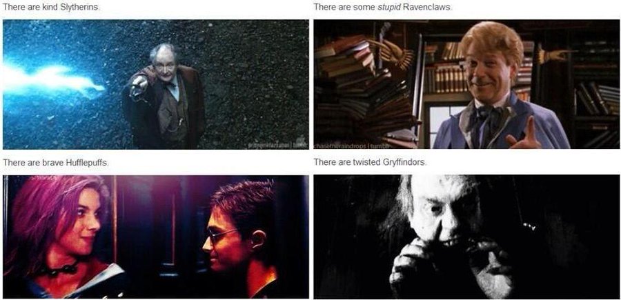 PotterWorldUK's tweet photo. Your Hogwarts house does not define you. https://t.co/GpXZjjgkoH