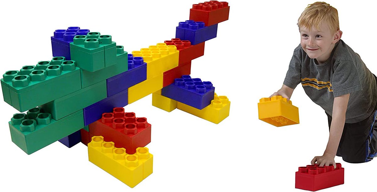 ClassGamesCast's tweet image. The giant lego-style blocks Jay talked about last Toy Time.