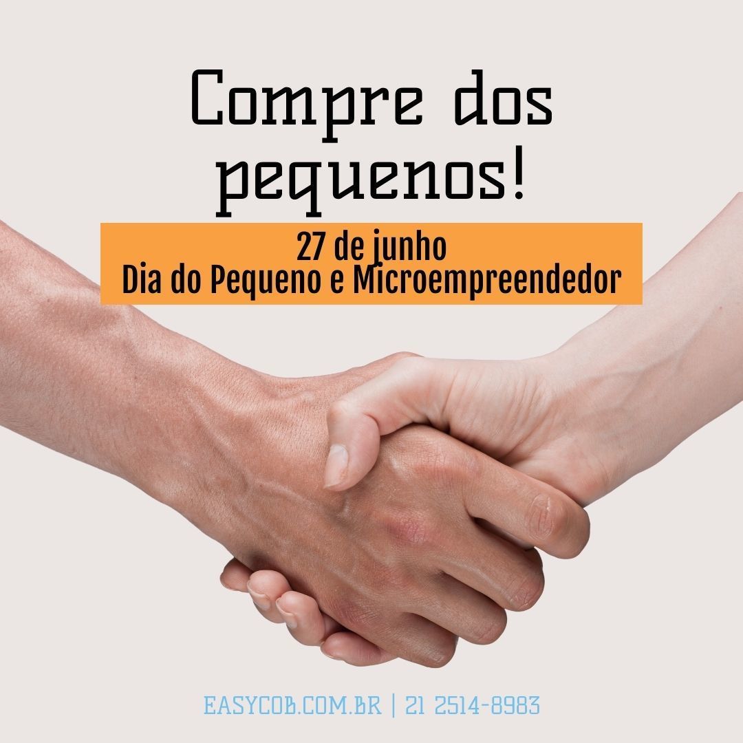 São os pequenos negócios que movimentam a economia do Brasil! 

Hoje é dia de lembrar deles: #CompreDoPequeno

Se você tem créditos à recuperar entre em contato 📞 02125148983 ou  📧comercial@easycob-n.com.br

#easycob #cobrança #negócios #indústria #empresas #empreendedorismo