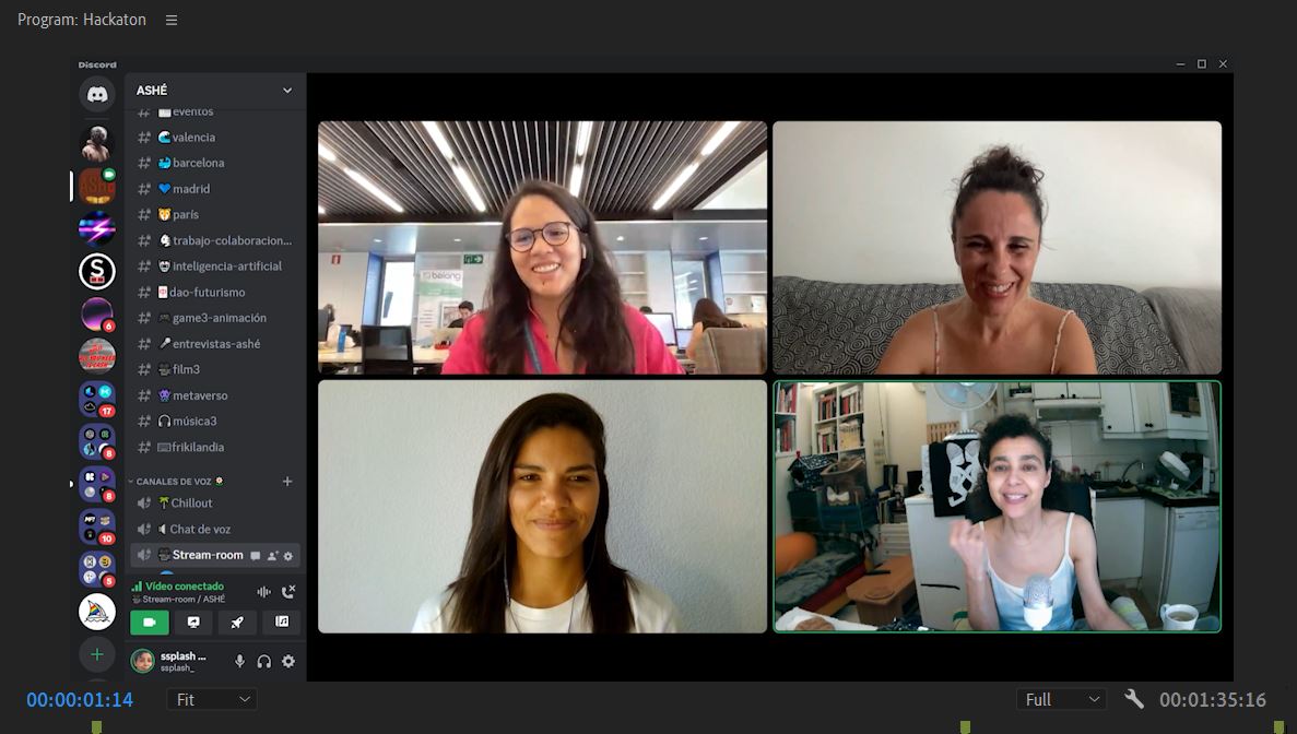 ssplashh's tweet photo. Aquí estamos🙋🏾‍♀️ en nuestro diálogo 💬 sobre #Hackatons💻 en #DaoAshé  Fue genial 🙌🏽 compartir con @laissu  @LauCriSan  y👩🏿‍💻@carlalimaju Mil gracias 🌻

Nos quedó 🌟 claro que una #hackathon 🖥️ es 🐳 importante💡 para salir de nuestra zona de confort 🛏️ aprender 📚 y conocer 👩🏾‍💻👩🏽‍💻👩🏿‍💻 https://t.co/7HxY3urSAS