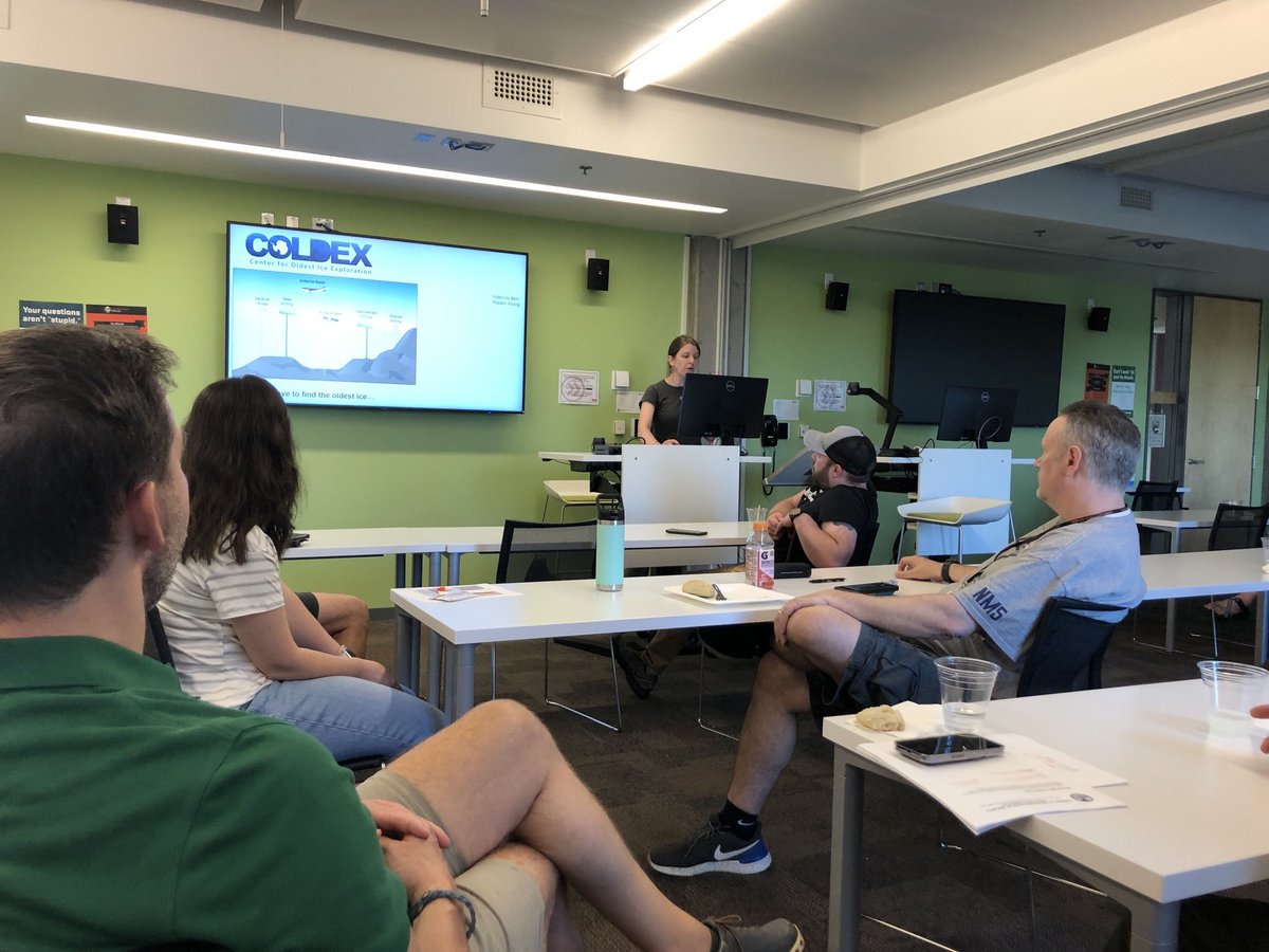 AMSeducation's tweet image. The pilot offering of #ProjectIce, a #teacher PD course covering polar science, paleoclimate, and ice cores is underway! Project Ice is a new exciting component of @NSF @COLDEX_STC and is offered for credit in partnership with @PennWCalifornia.
