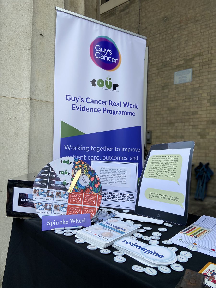 Proud of the outreach activities of Guy's Cancer Real World Evidence (RWE) programme - productive collaborations between @GuysCancerC @GSTTnhs @TOUR_KCL @kingshealth.