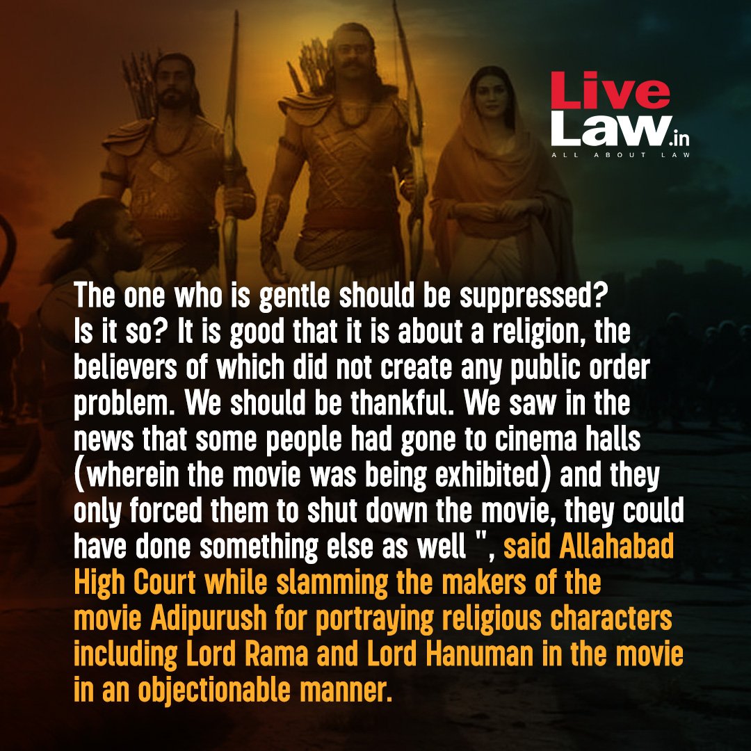 ‘Why are you testing the tolerance level of Hindus’? Allahabad High Court lambasts Adipurush makers for the crass portrayal of Ramayana characters