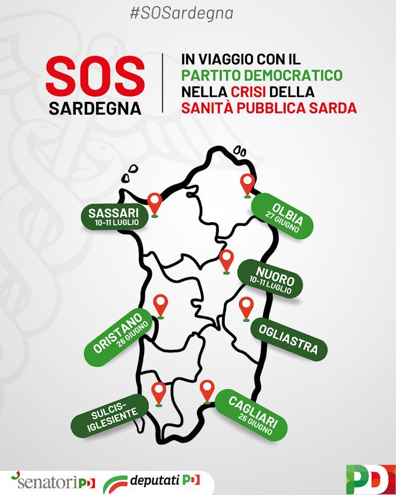 La visita per conoscere meglio lo stato di salute della #sanità pubblica sarda si conclude. Con <a href="/MarinaSereni/">Marina Sereni</a> <a href="/MarcoMeloni/">Marco Meloni</a> <a href="/silviolai/">Silvio Lai</a>. Molto importanti gli incontri con medici, infermieri, e operatori sanitari sotto pressione in carenza di numeri. Regione senza piano né visione