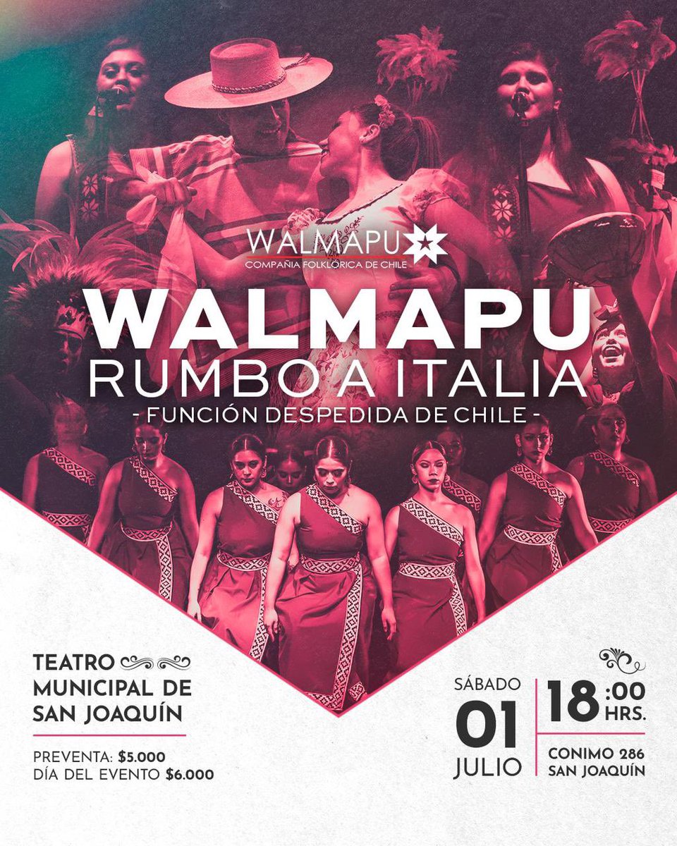 Walmapu Compañia Folklorica de Chile tweet media