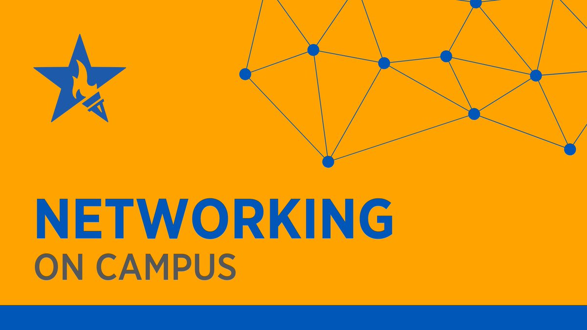 Ackano1's tweet photo. Networking!  #DYK you can start this important activity while on campus?  Here are a few ways to think about connecting with students, professors, and other potential contacts while getting your degree. 📷 https://t.co/MLd59J4w5F