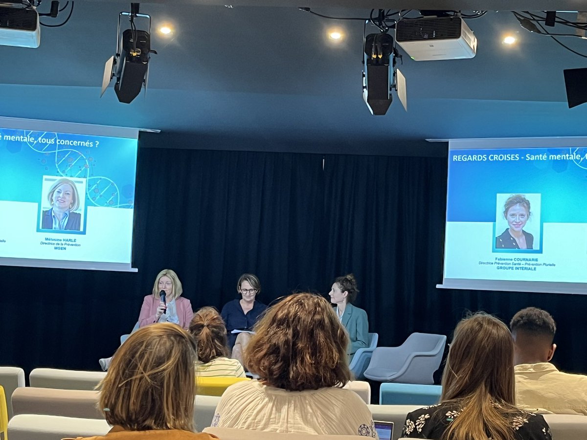 Présentation des actions de prévention et de l’accompagnement en #santementale proposé par @groupe_mgen avec <a href="/MelusineHarle/">Mélusine Harlé</a> - évènement <a href="/argusassurance/">L'Argus de l'Assurance</a> dédié à la #prévention