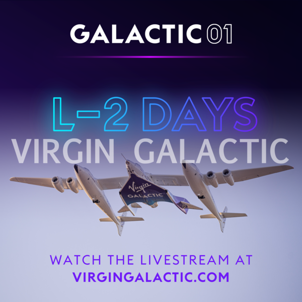 We're 2 days away from the take-off of #Galactic01, our first scientific research mission! 🧑‍🔬

Join us on the livestream on June 29 at 9:00 am MDT | 11:00 am EDT, where you will have a front row seat to watch how the crew from the <a href="/ItalianAirForce/">Aeronautica Militare</a> &amp; @CNRsocial will conduct their