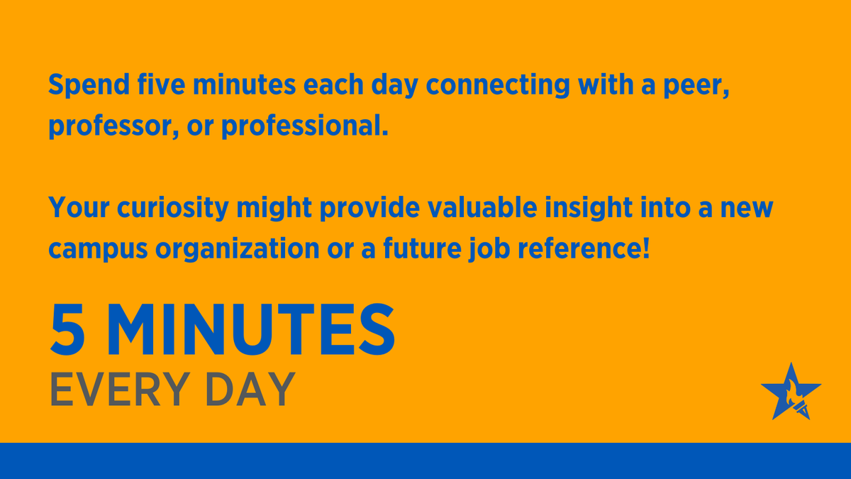 Ackano1's tweet photo. Networking!  #DYK you can start this important activity while on campus?  Here are a few ways to think about connecting with students, professors, and other potential contacts while getting your degree. 📷 https://t.co/MLd59J4w5F