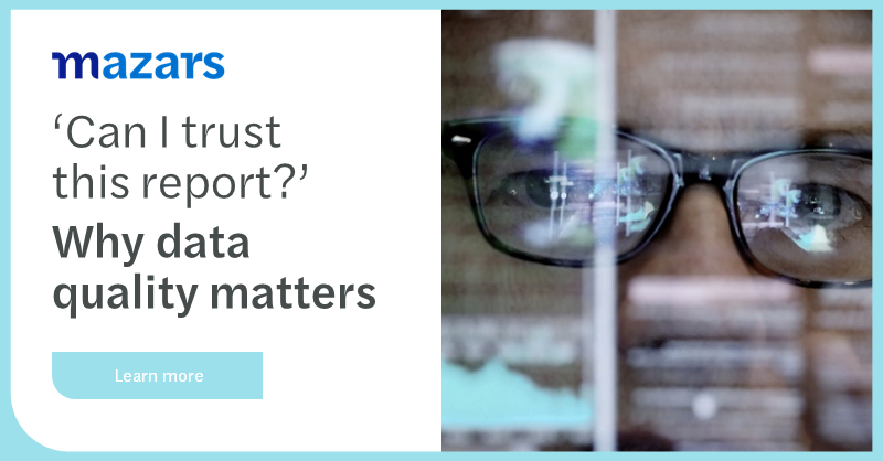 KatelynKogan's tweet photo. Mazars' innovative data quality solution, the Smart Data Quality Platform, is powered by an AI engine combining advanced technical tools and business knowledge.

The result? End users get 360-degree visibility of data quality.
Learn more: https://t.co/7rnEir3fys https://t.co/QpGk8FUokj