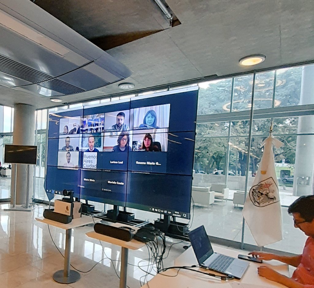 El Dr. Jorge Giorno, por la ciudad de Buenos Aires, ciudad coordinadora de la UTPEyAM, junto con Lenin Fuentes y José Citroni, por Riobamba y Santa Fe, ciudades subcoordinadoras, dieron inicio a la Primera Reunión de la UTPEyAM de <a href="/mercociudades/">Mercociudades</a>