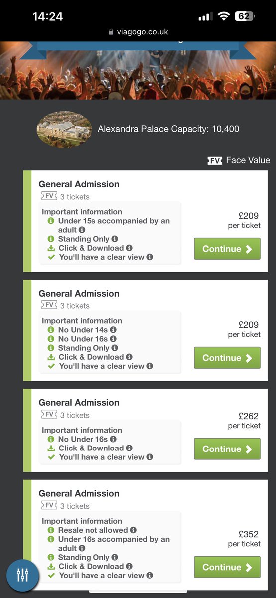 £200+ for Fred Again at Ally Pally. This is so so wrong. Why?!?!??