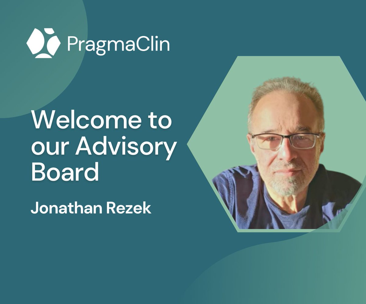 We’re excited to announce the newest member of the PragmaClin Advisory Board, Jonathan Rezek!

Jonathan Rezek is an advisor and investor to Canadian start-ups, primarily in the health technology industry. 

We’re thrilled to have you, Jonathan, we can’t wait for what’s to come.
