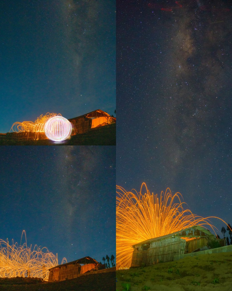 _gamblis_'s tweet photo. When the struggle gets results that are not in vain. It was a moment that could never be forgotten, even though many years had passed.
Yeah, we all know, to produce a really good piece of works, it takes a lot of sacrifices.

#astrophotography #lightpainting #steelwool https://t.co/bbjm1b74hQ