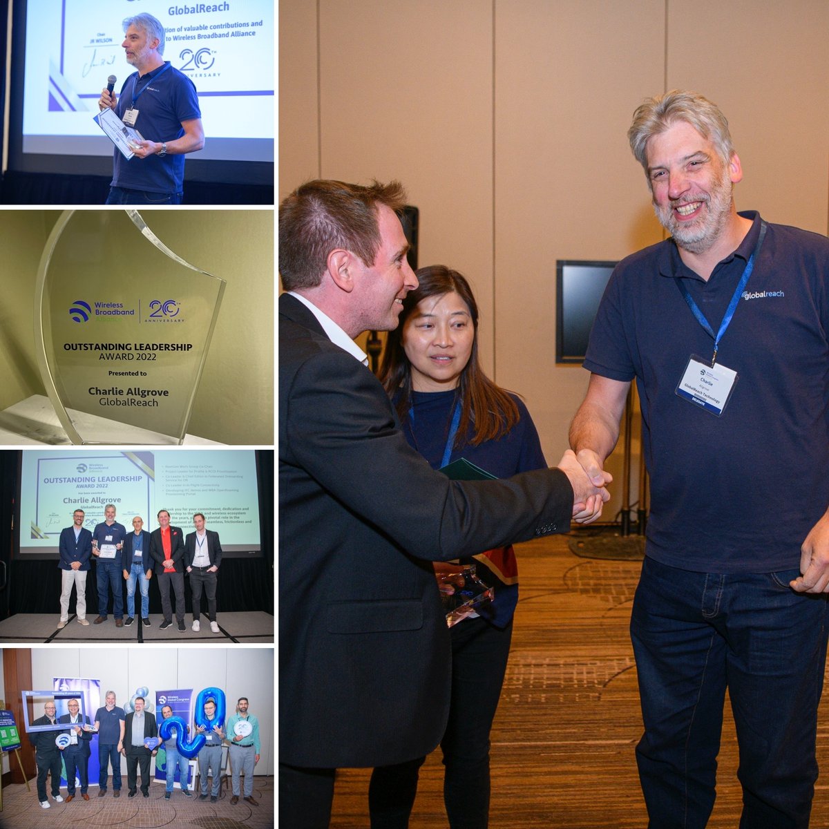 Very proud of our senior solution architect Charlie Allgrove, who received an Outstanding Leadership award from the @WBAlliance at #WGCAmericas. A recognised expert on #securewifi access. Congrats!

#wifi #publicwifi #enterprisewifi #Venuewifi #WifiAuthentication