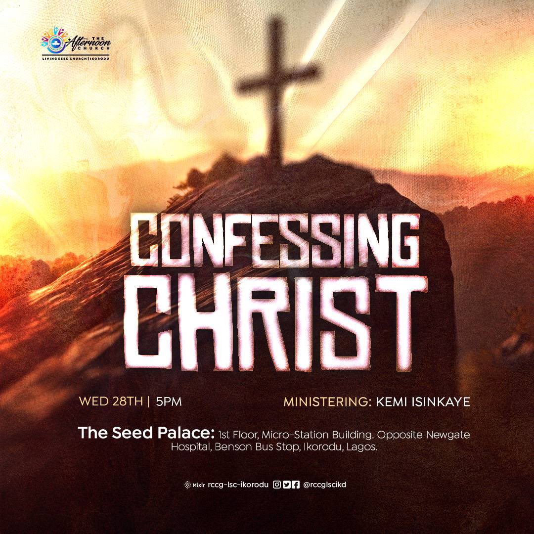 rccglscikd's tweet image. What is your confession? What are you confessing? Who are you confessing? CONFESSING CHRIST - Spirit &amp;amp; Truth Service you want to be a part of.

#rccglscikd #confessing #Christ #spirit #truth #service #ikorodu #church