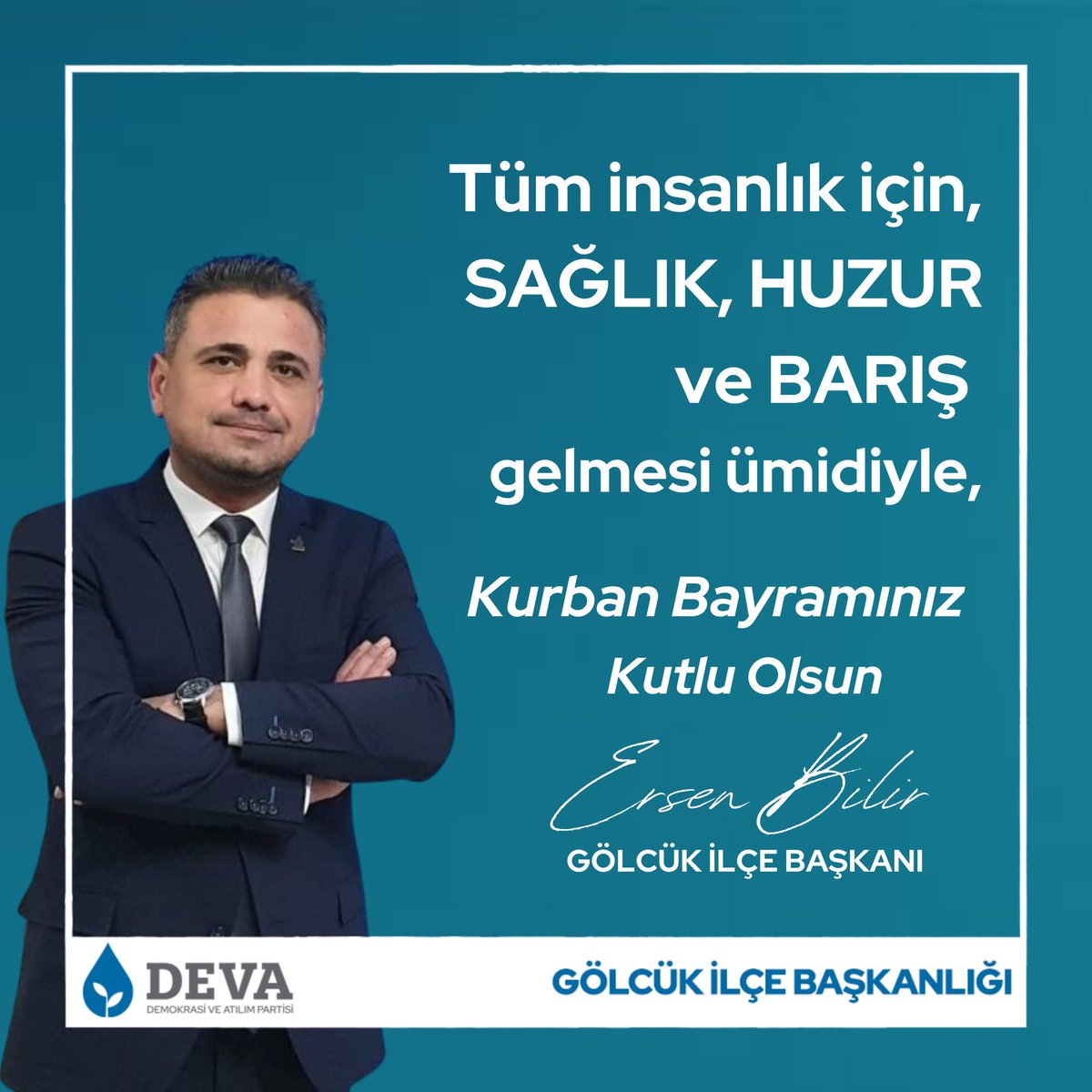Tüm insanlık için, SAĞLIK, HUZUR ve BARIŞ gelmesi ümidiyle,

#KurbanBayramınız kutlu olsun.

 #kurbanbayramınızkutluolsun