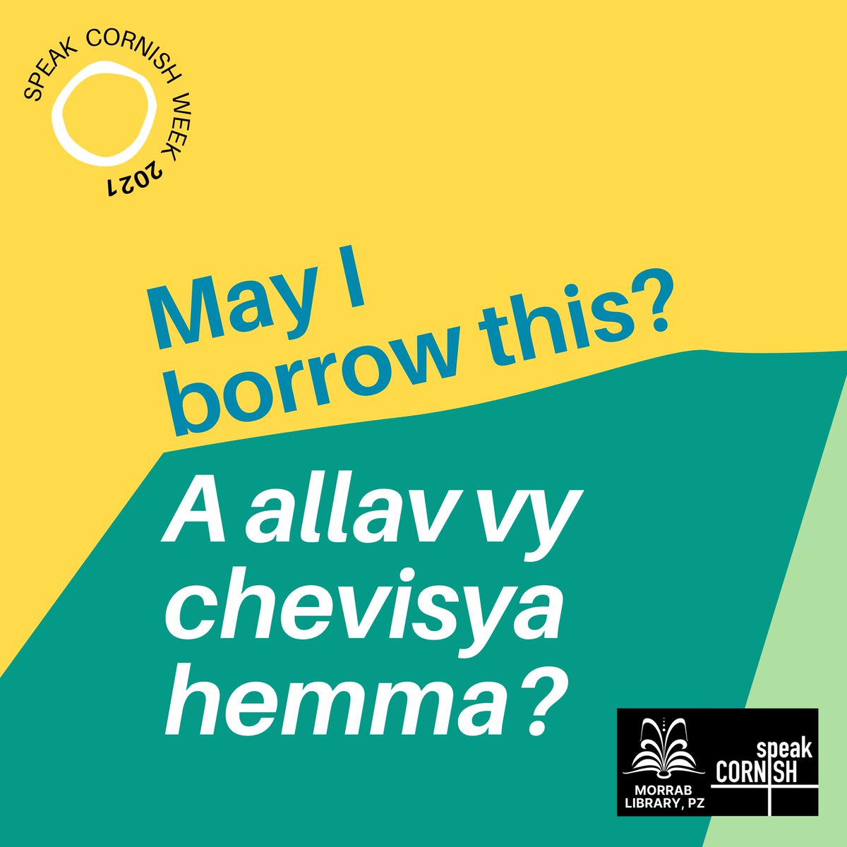 morrablibrary's tweet image. To celebrate #SpeakCornishWeek, we thought we&apos;d revisit some of the signage we created back in 2021. It&apos;s never too late to learn - come and practice on us!
Go to bit.ly/3pmaZJX to find out about learning Cornish, events near you &amp;amp; more. #CornishLanguage #LoveYourLibrary