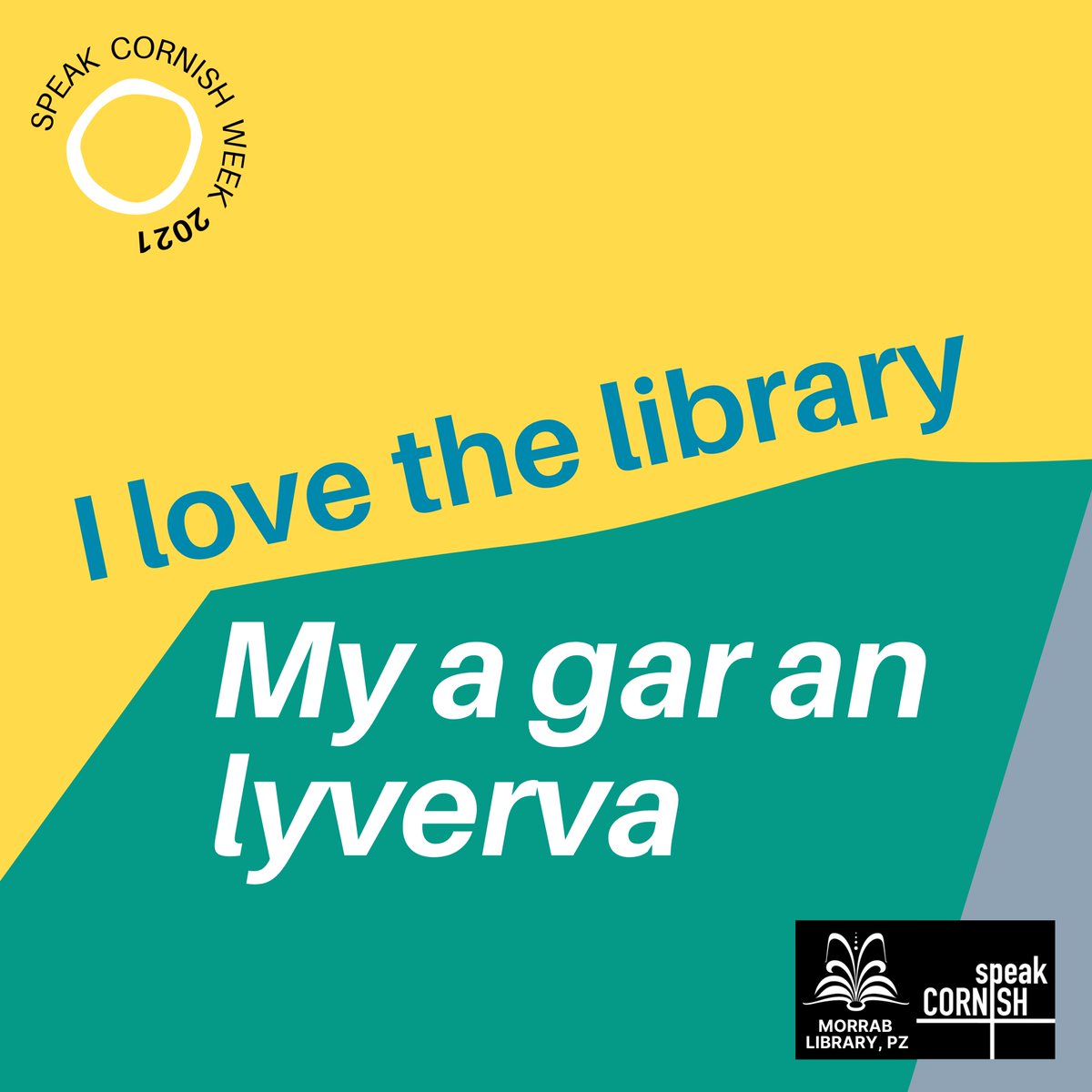 morrablibrary's tweet image. To celebrate #SpeakCornishWeek, we thought we&apos;d revisit some of the signage we created back in 2021. It&apos;s never too late to learn - come and practice on us!
Go to bit.ly/3pmaZJX to find out about learning Cornish, events near you &amp;amp; more. #CornishLanguage #LoveYourLibrary