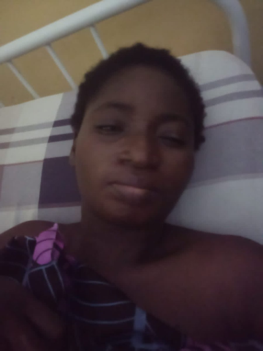 justsociety_'s tweet photo. Her name is Grace Agwak. She was knocked  down by a speeding car while crossing to the other side of the road.
She has been laying at Asokoro District Hospital without any of her relatives. 
Please, share till its gets to her relatives. https://t.co/Ky87UPBAPl