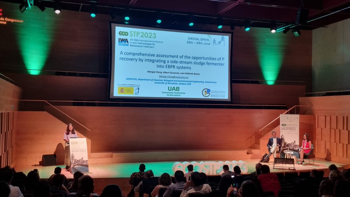 Mengqi Cheng (@mcstone0203) on Twitter photo With so much excitement , finally I could finish my presentation about part of my recent work about P recovery in S2EBR process. Thank for the organization of <a href="/ecoSTP2023/">ecoSTP2023</a> and more thanks to my two fantastic supervisors <a href="/jabl69/">Juan Antonio Baeza</a> <a href="/AlbertGuisasola/">albert guisasola</a> ❤️ With so much excitement , finally I could finish my presentation about part of my recent work about P recovery in S2EBR process. Thank for the organization of <a href="/ecoSTP2023/">ecoSTP2023</a> and more thanks to my two fantastic supervisors <a href="/jabl69/">Juan Antonio Baeza</a> <a href="/AlbertGuisasola/">albert guisasola</a> ❤️