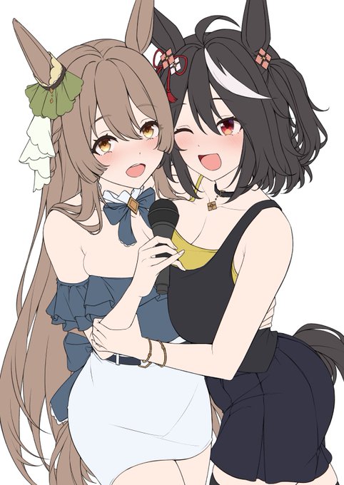 新刊表紙絵途中❤️
#ウマ娘 