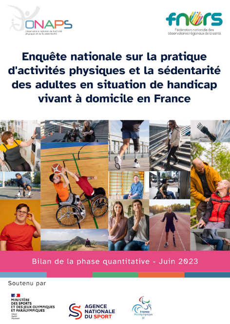 Enquête ONAPS sur l'activité physique des personnes en situation de handicap:
La compétence de l'encadrement et du conseil est un levier majeur d'accès à et de maintien de l'activité physique pour ce public.
Des items dans l'enquête en ligne pour aborder cette question?