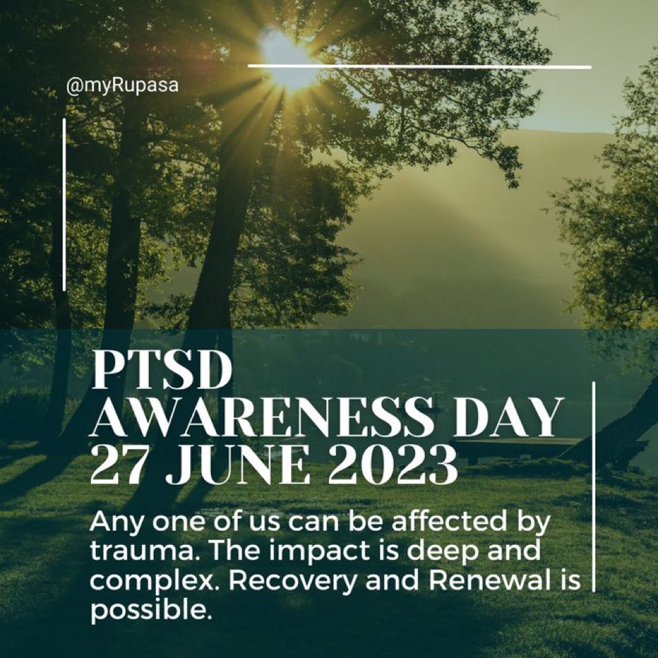 PTSD Awareness Day. Not all wounds are visible.