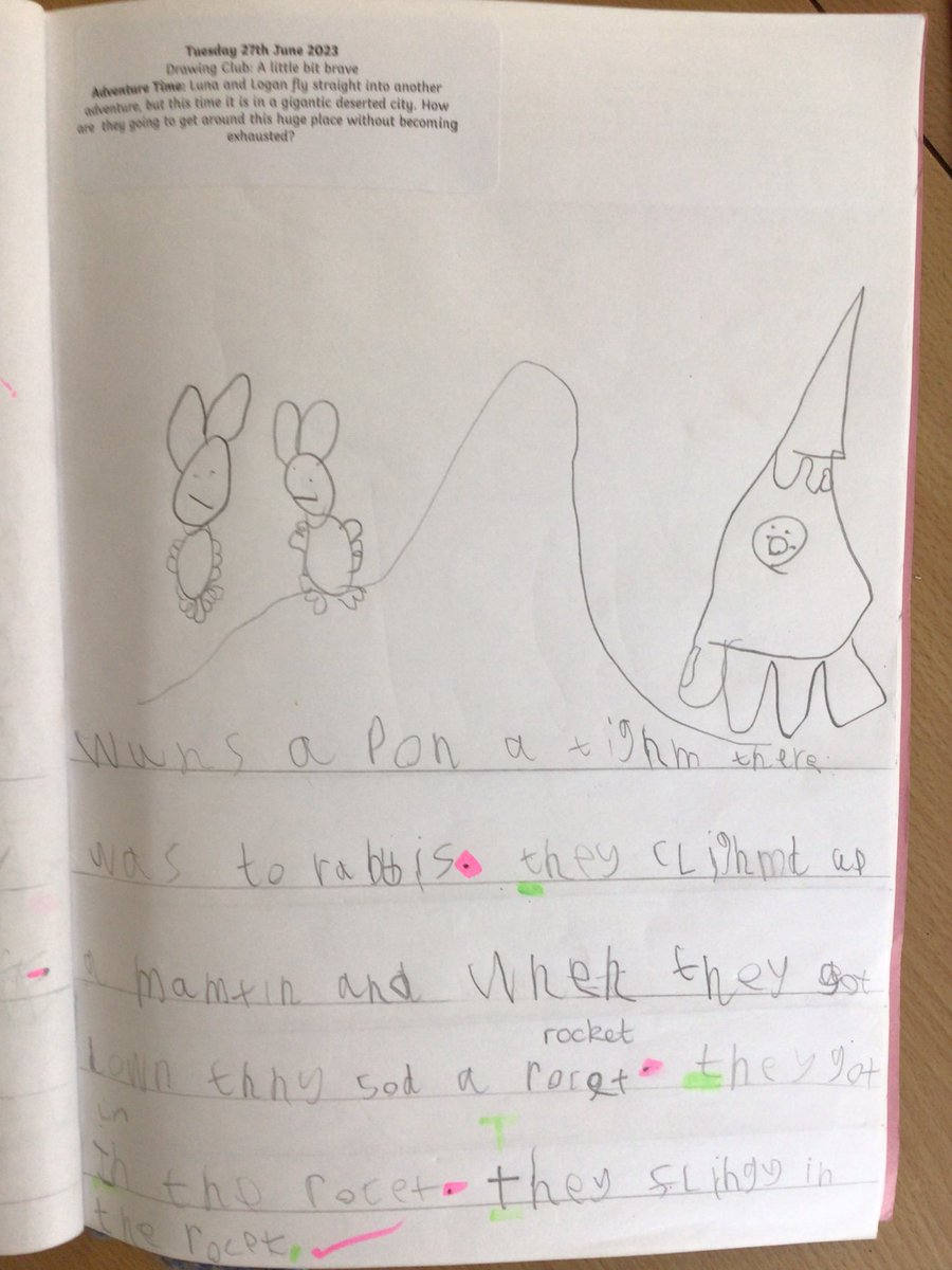 DivineSaviourCP's tweet photo. Reception Class love #DrawingClub.
We love using our imaginations to go on amazing story adventures! Take a look at some of our fantastic independent writing from todayβs session. @canigoandplay @hertsearlyyears #welovetowrite #eyfs #receptionclass #amazing https://t.co/WWoTrukZau