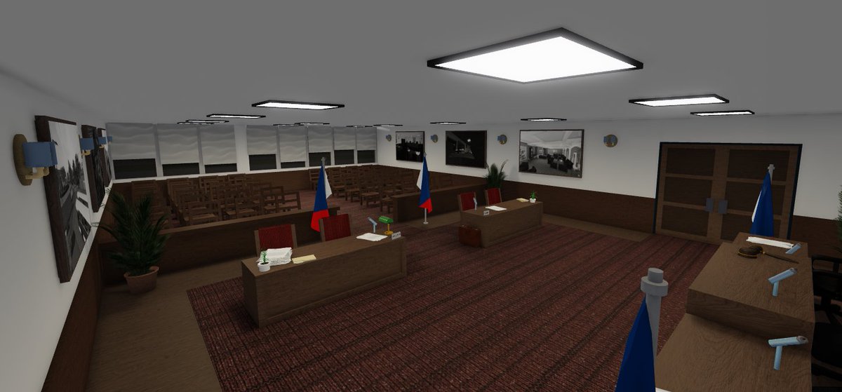CSSRroblox's tweet image. Here is a leak of the courtroom! What do you think? ⚖️