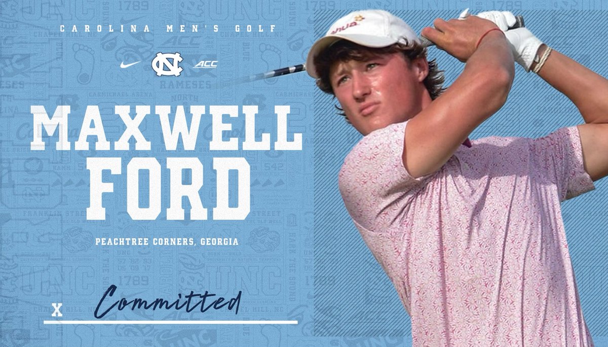 UNC Men's Golf on Twitter "Maxwell Ford, a rising junior, is joining