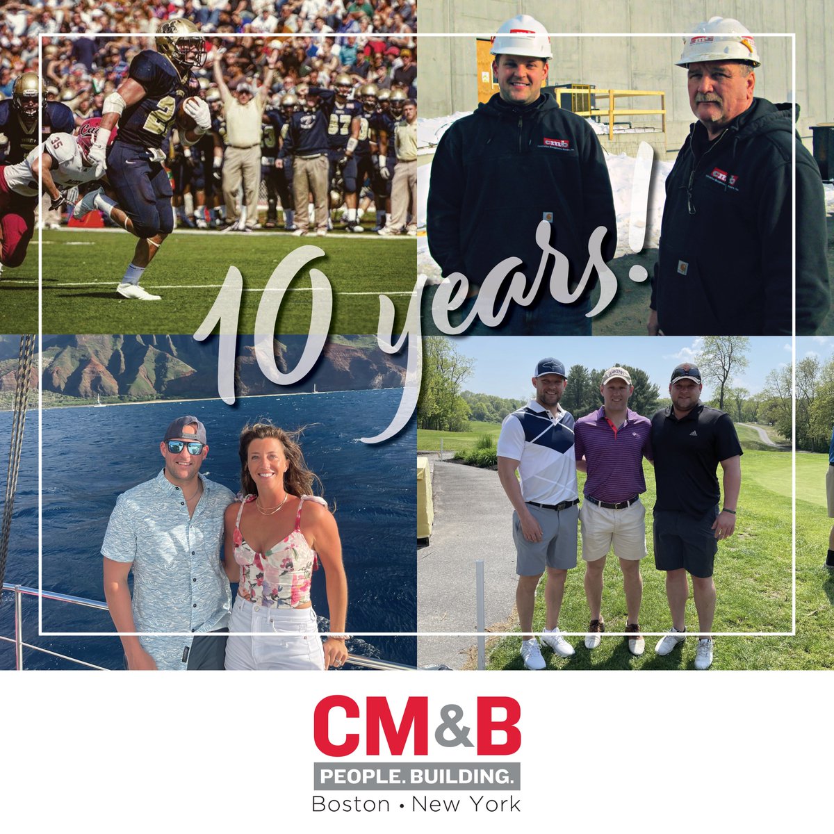 cmbteaminc's tweet image. Today we celebrate 10 years of Evan Bunker! 🎉
At CM&amp;amp;B, we empower our team to achieve their goals as they are the essence of what we stand for: People.Building.

#PeopleBuilding #Construction #Careers #Hiring #Internship #ConstructionManagement #GeneralContractor
