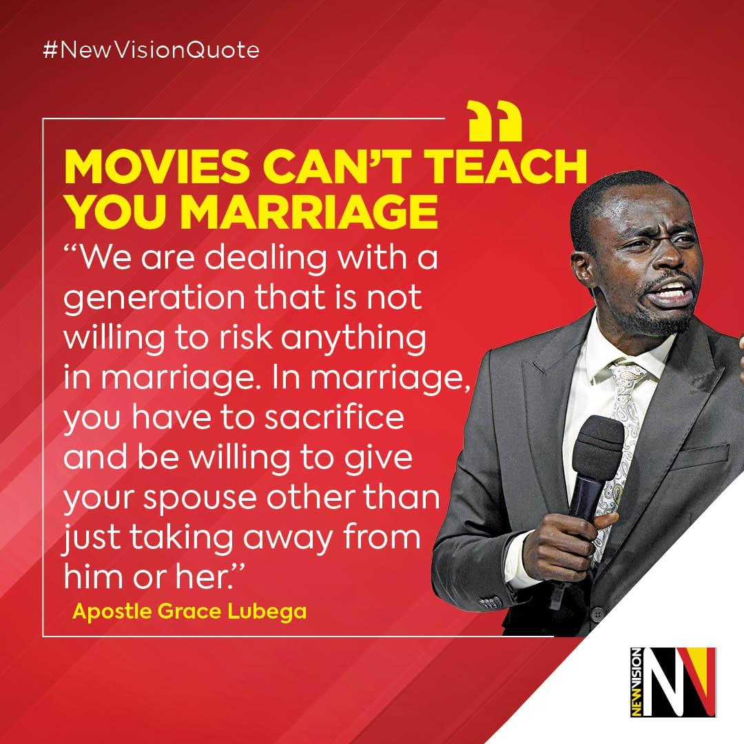 #NewVisionQuote 💬📌 

'We are dealing with a generation that is not willing to risk anything in marriage.'
Read the E-PAPER🗞️👉🏽 bit.ly/342gSwT 

#VisionUpdates