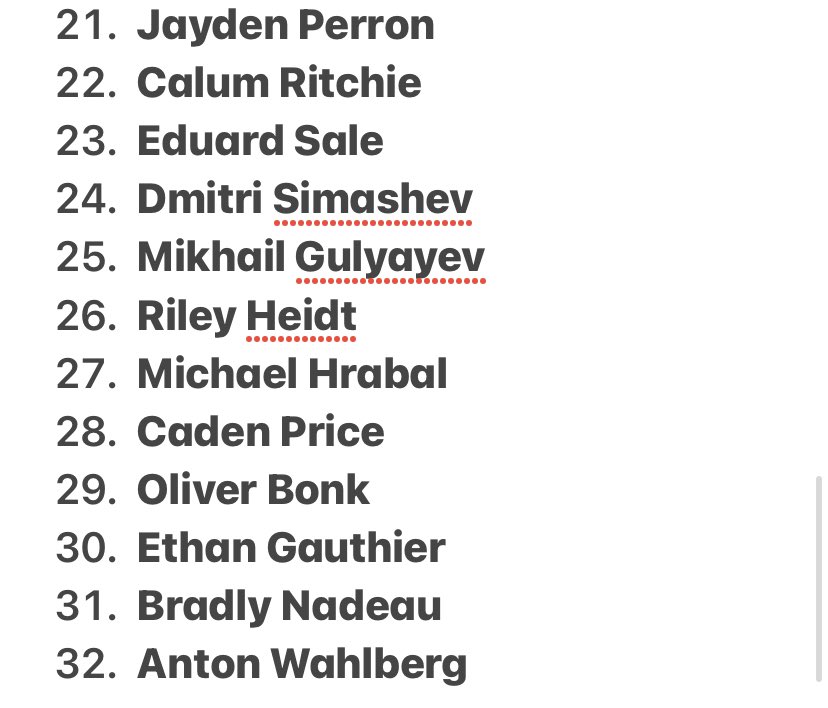 Here it is my FINAL DRAFT RANKINGS for the 2023 #NHLDraft2023 
#gohabsgo
